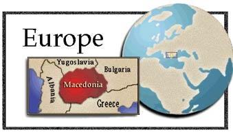 Location of Republic of Macedonia